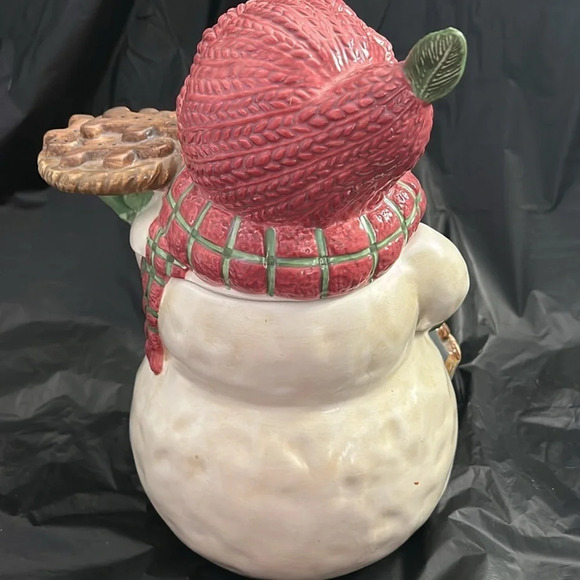 Vintage BICO Snowman Set, Holding Gingerbread Men - Picture 4 of 16
